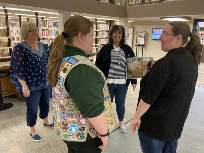 Girl Scout’s Gold Award project helps James V. Brown Library